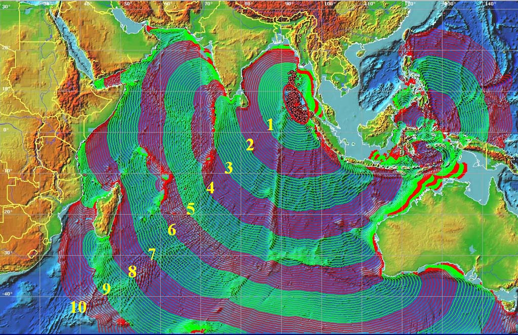 The travel time chart.